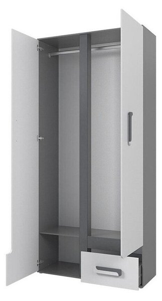 Dulap Aviseve 106Alb, Antracit, 19x9x5cm, Uși dulapUși dulap: Cu balamale