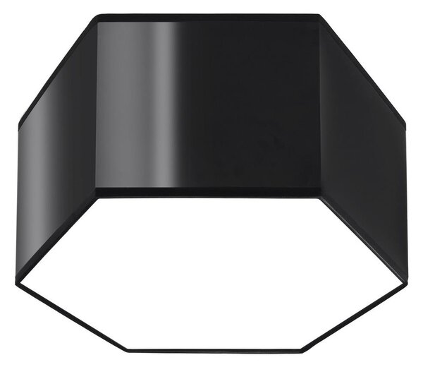 Plafonieră SUNDE 2xE27/60W/230V 15,5 cm neagră Sollux SL.1061