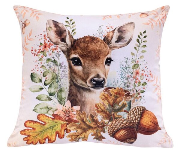 Set de 3 feţe pernuţe ANIMALE DE PĂDURE 45 x 45 cm