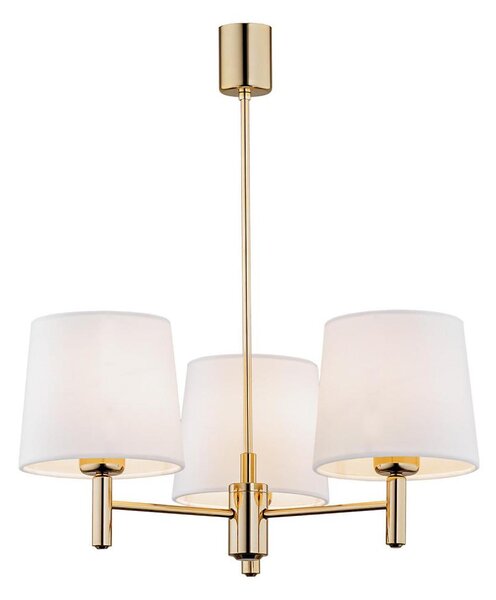 Brilagi - Lustră pe tijă MONTE 3xE27/15W/230V crem/auriu