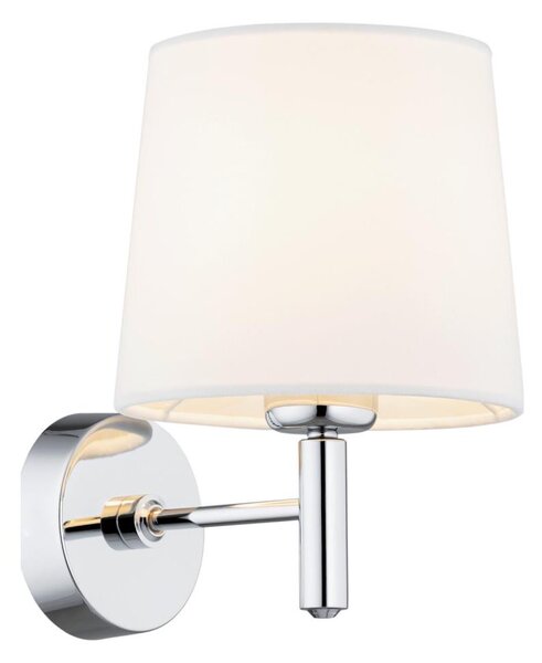 Brilagi - Aplică de perete MONTE 1xE27/15W/230V crem/crom lucios