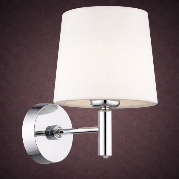 Brilagi - Aplică de perete MONTE 1xE27/15W/230V crem/crom lucios