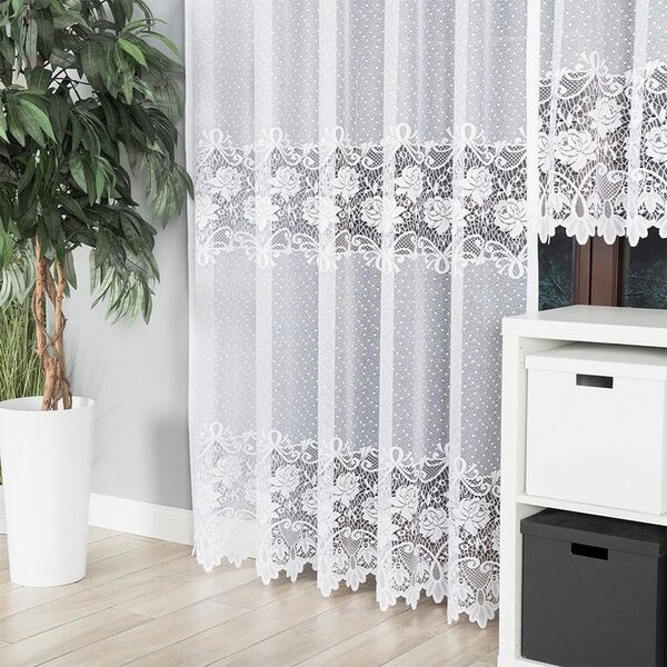 Perdea din jacard DEMETRIA set de balcon