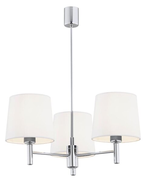 Brilagi - Lustră pe tijă MONTE 3xE27/15W/230V crem/crom lucios