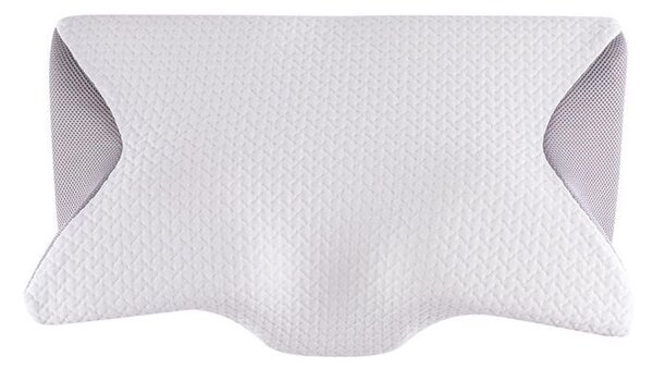 Pernă ergonomică din spumă cu memorie alb-gri 60 x 35 cm