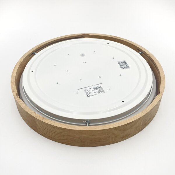 Brilagi - Plafonieră LED MANAROLA PLAIN, 24W, 230V, 3000K, diam. 41 cm, stejar
