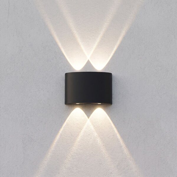 Aplică de perete pentru fațadă LED JNH039-4G Black
