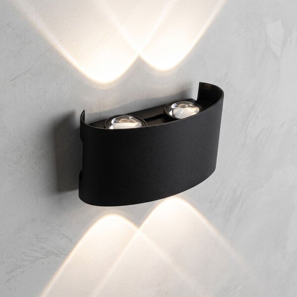 Aplică de perete pentru fațadă LED JNH039-4G Black
