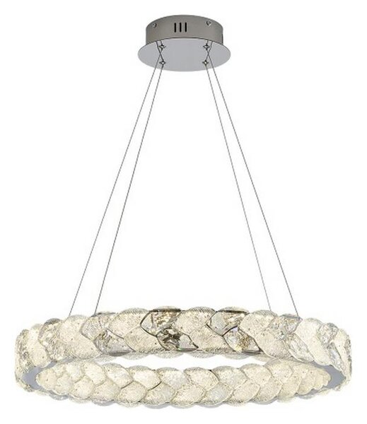 LUXERA 46156 - Lustră LED LARUNA, suspendată pe cablu, LED/38W/230V, crom mat