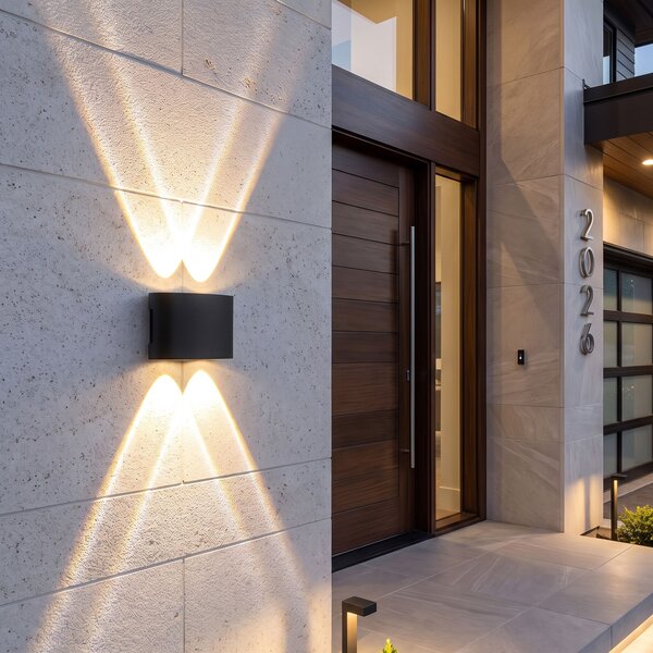 Aplică de perete pentru fațadă LED JNH039-4G Black