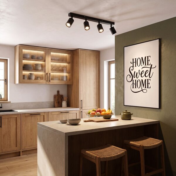 Lampă suspendată JNH030-4C BLACK