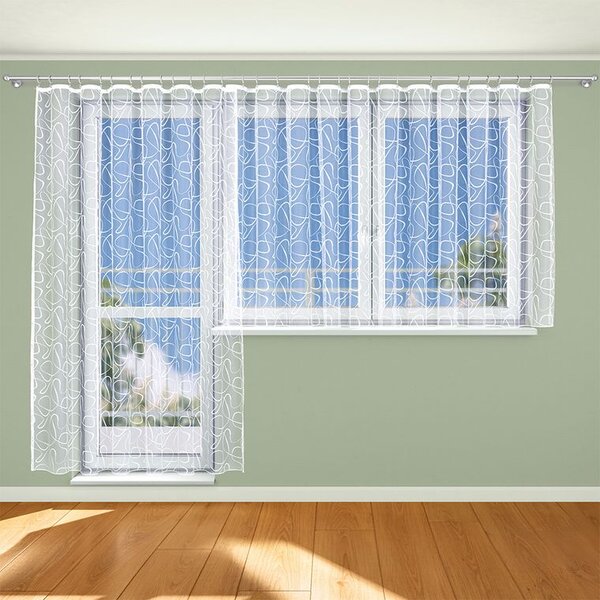 Perdea din jacard Tylex ZOE set de balcon