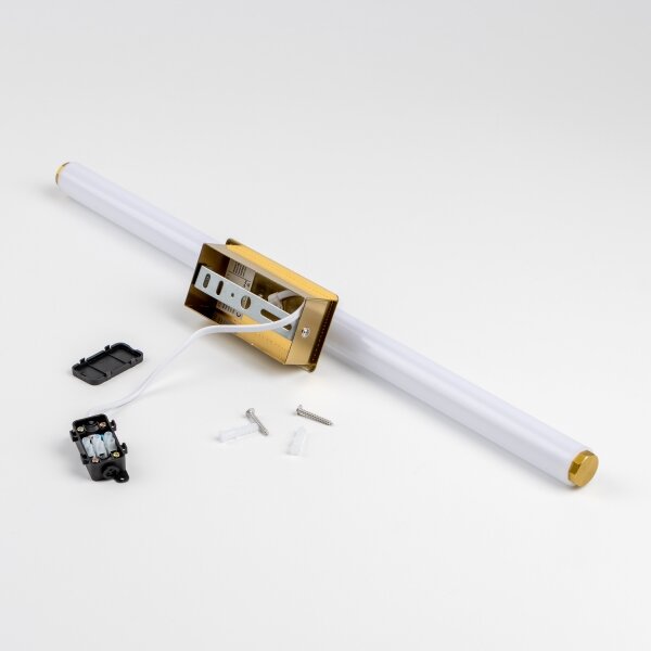 Brilagi - Aplica LED pentru oglindă de baie DIANA, 10 W, 230 V, IP44, auriu