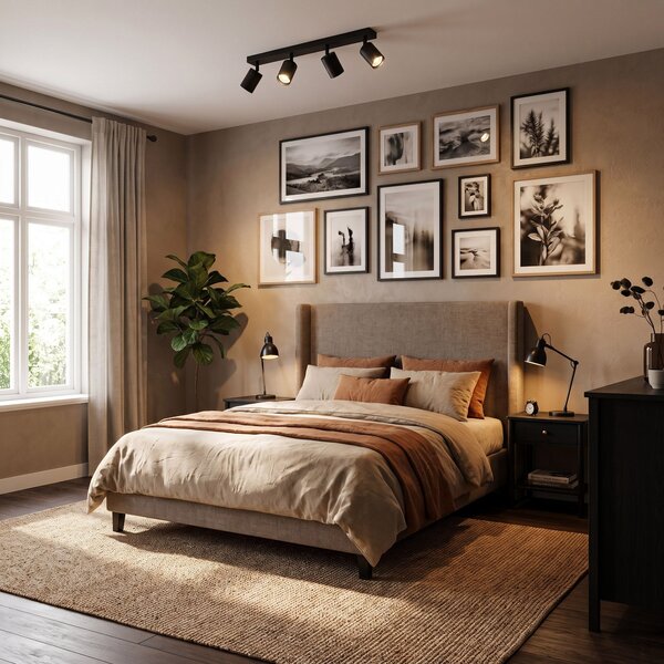 Lampă suspendată JNH030-4C BLACK