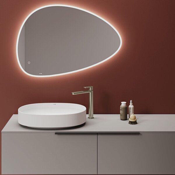 Kludi Resa O lavoar cu dop 60x40 cm ovale de blat alb luciu 58CW2043