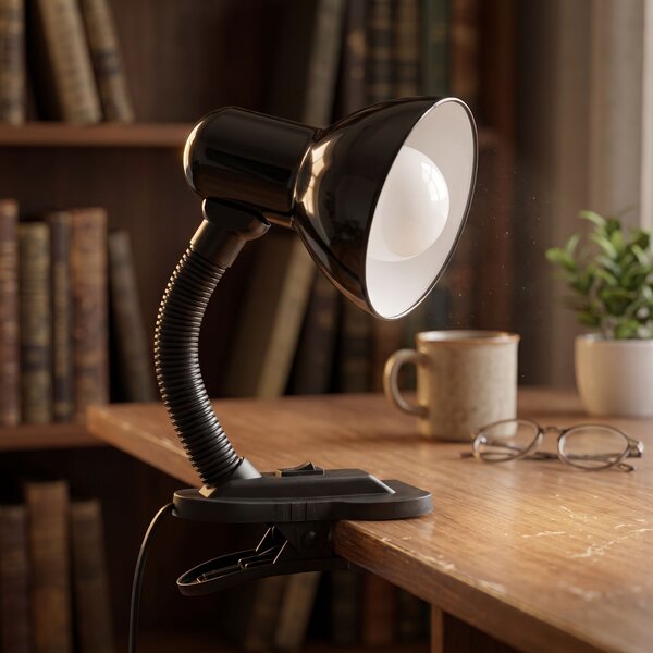 Lampă de birou și de veghe cu clemă JNH045-1T Black