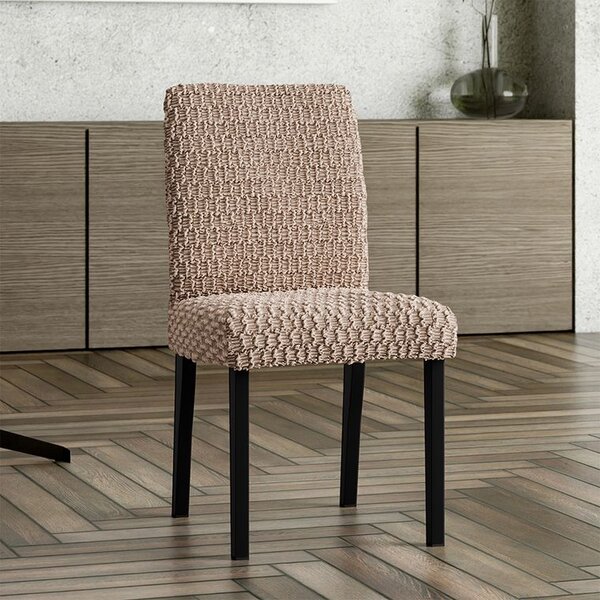 Huse bielastice MOSAICO bej scaun cu spatar 2 buc (45 x 45 x 50 cm)