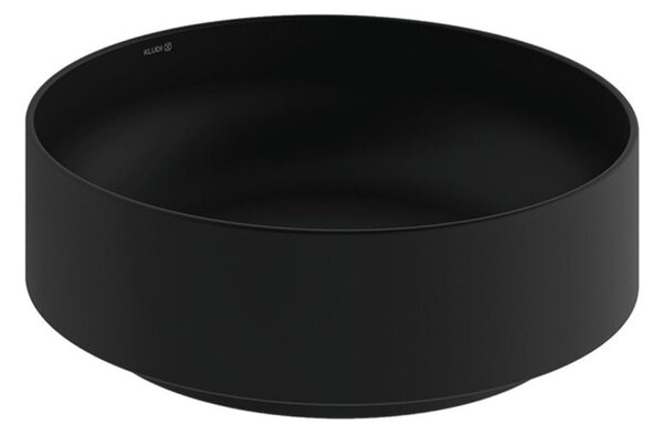 Kludi Resa R lavoar cu dop 40x40 cm rotund de blat negru mat 58CW1039