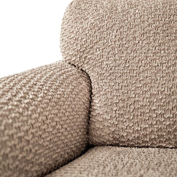 Huse bielastice MOSAICO bej fotoliu clasic (l. 60 - 110 cm)