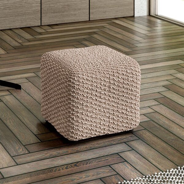Huse bielastice MOSAICO bej taburet (40 x 40 x 40 cm)