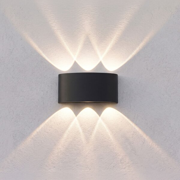 Aplică de perete pentru fațadă LED JNH040-6G Black