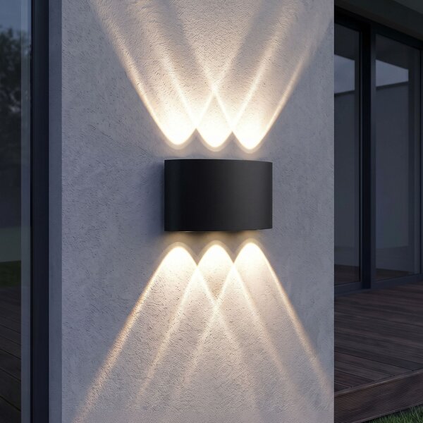 Aplică de perete pentru fațadă LED JNH040-6G Black