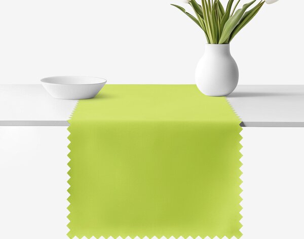 Goldea napron de masă teflonat - verde 50x120 cm