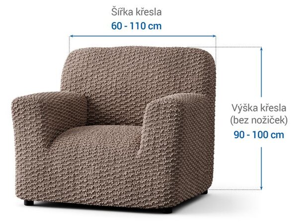 Huse bielastice MOSAICO alunei fotoliu (l. 60 - 110 cm)