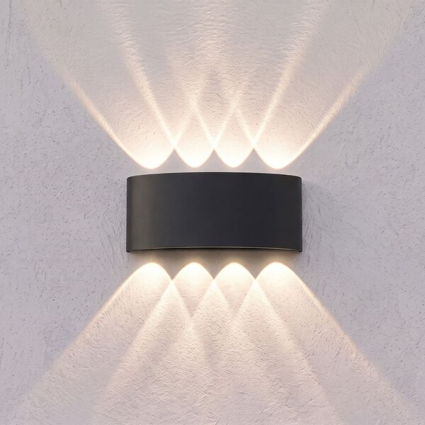 Aplică de perete pentru fațadă LED JNH041-8G Black