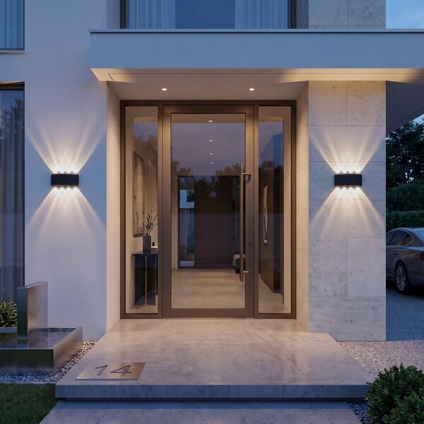 Aplică de perete pentru fațadă LED JNH041-8G Black