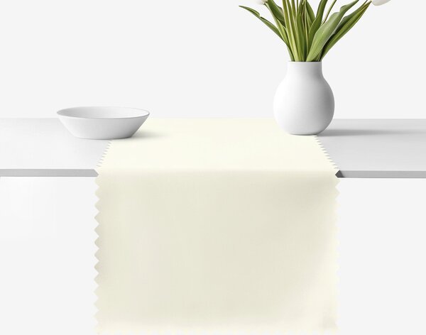 Goldea napron de masă impermeabil - crem 35x120 cm