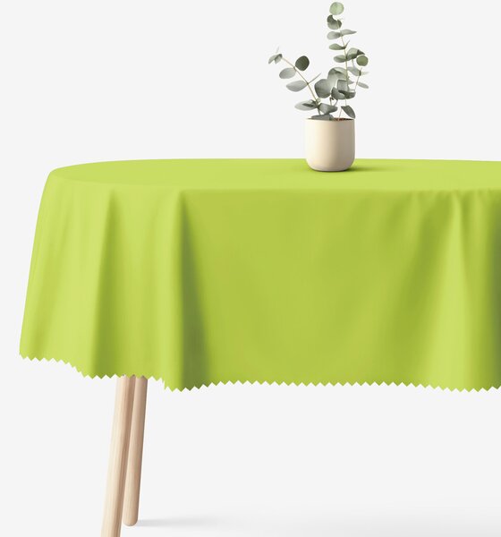 Goldea față de masă teflonată de paște - verde - ovală 140 x 180 cm