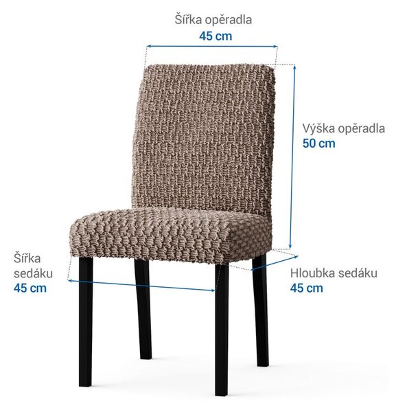 Huse bielastice MOSAICO alunei scaun cu spatar 2 buc (45 x 45 x 50 cm)