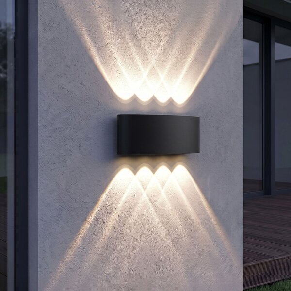 Aplică de perete pentru fațadă LED JNH041-8G Black