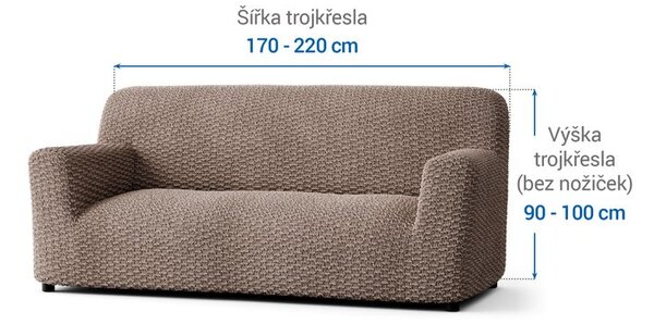 Huse bielastice MOSAICO alunei fotoliu triplu (l. 170 - 220 cm)
