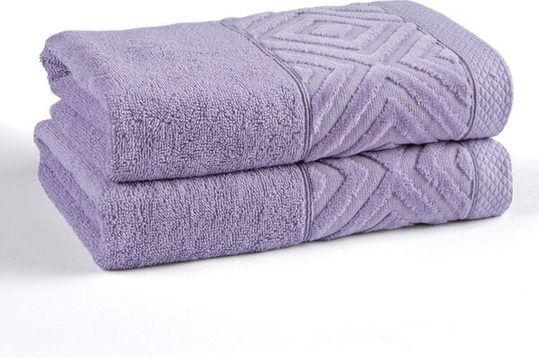Set prosoape frotir PAULA lila 50 x 90 cm 2 buc