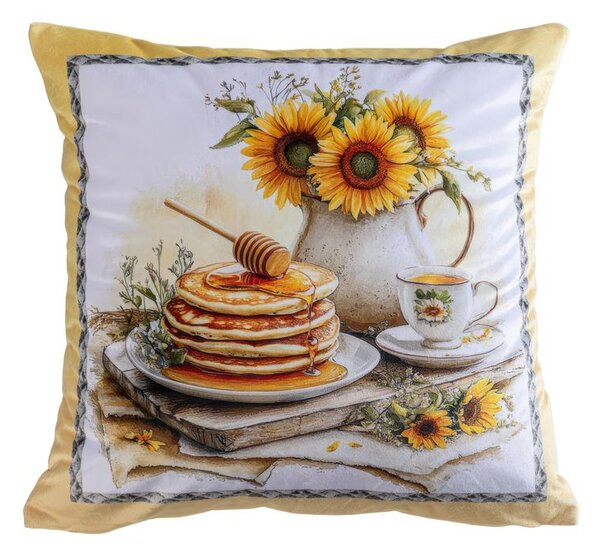 Set de 3 fețe pernuțe SUNFLOWERS 45 x 45 cm