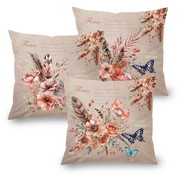 Set de 3 fețe pernuțe WINONA 45 x 45 cm