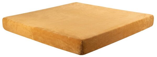 Cearceaf cu elastic din micropluș de culoarea mierii 90 x 200 cm