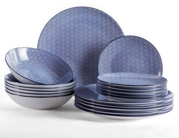 Set farfurii din porțelan OSAKA 18 buc