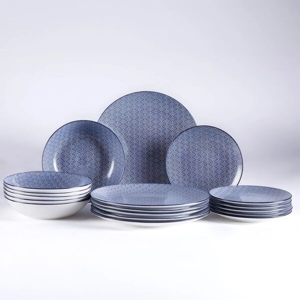 Set farfurii din porțelan OSAKA 18 buc