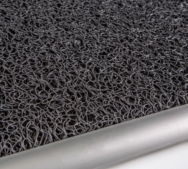Covor Exterior Interior Spaghetty , Model Curly, Latimea 100 cm, Negru 100 x 500