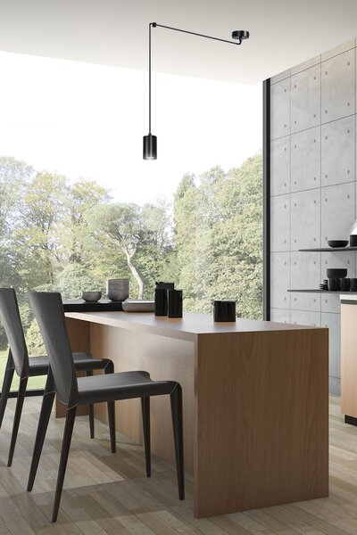 Emibig Traker lampă suspendată 1x8 W negru 524/1