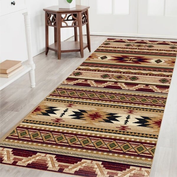 Covor Traditional Sufragerie, Model 15080 120, Bej Maro 60 x 110