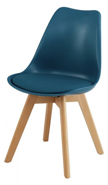 Scaun modern Monza scandinav Multicolor din piele textilă Perna scaunului