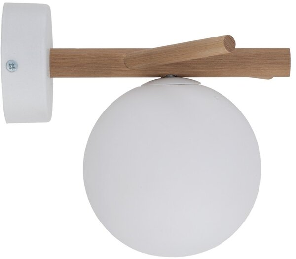 TK Lighting Sheron lampă de perete 1x6 W alb-lemn 5307