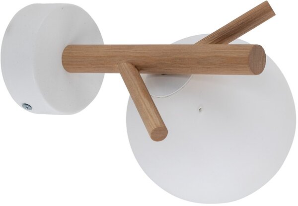 TK Lighting Sheron lampă de perete 1x6 W alb-lemn 5307