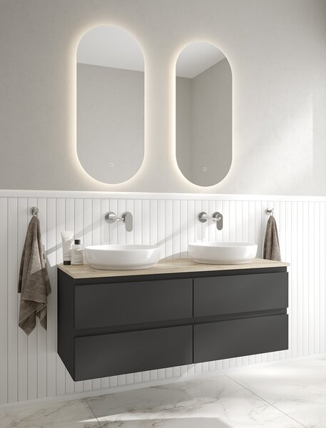 Oltens Fossa lavoar 40x40 cm rotund de blat alb luciu 40302000