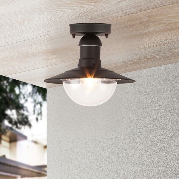 Brilagi - Plafonieră de exterior MOLDE 1xE27/60W IP44 negru