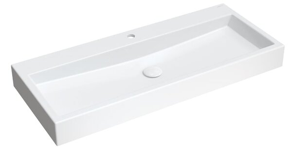 Omnires M+ lavoar 100x42 cm dreptunghiular clasică-de blat alb luciu THASOS1000BP